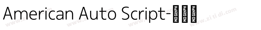 American Auto Script字体转换